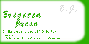 brigitta jacso business card